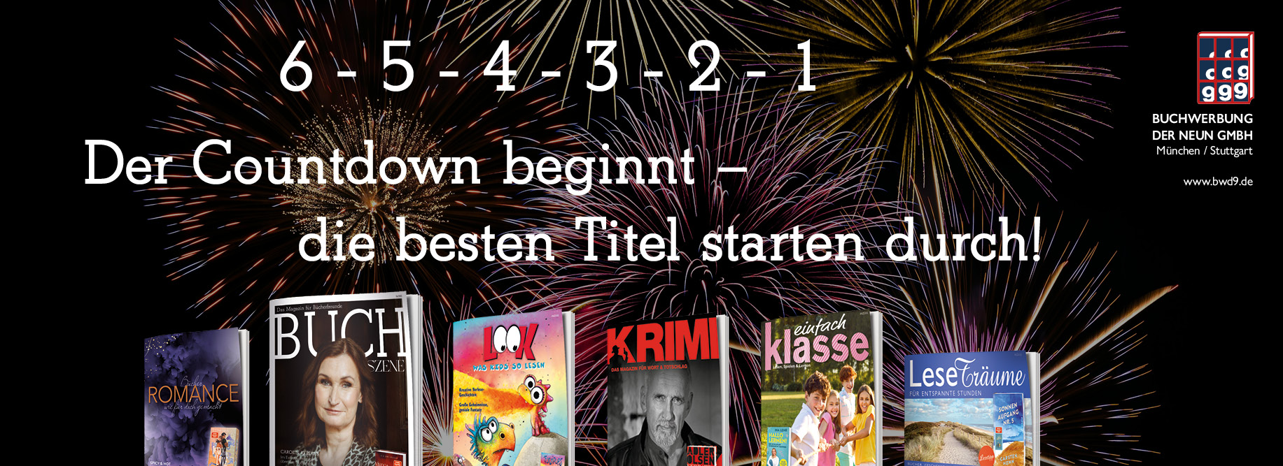 Buchwerbung der Neun 2026